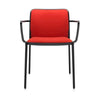 Kartell Audrey morbida poltrona, nero/rosso