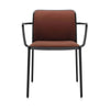 Kartell Audrey Soft fauteuil, zwart/bakstenen rood