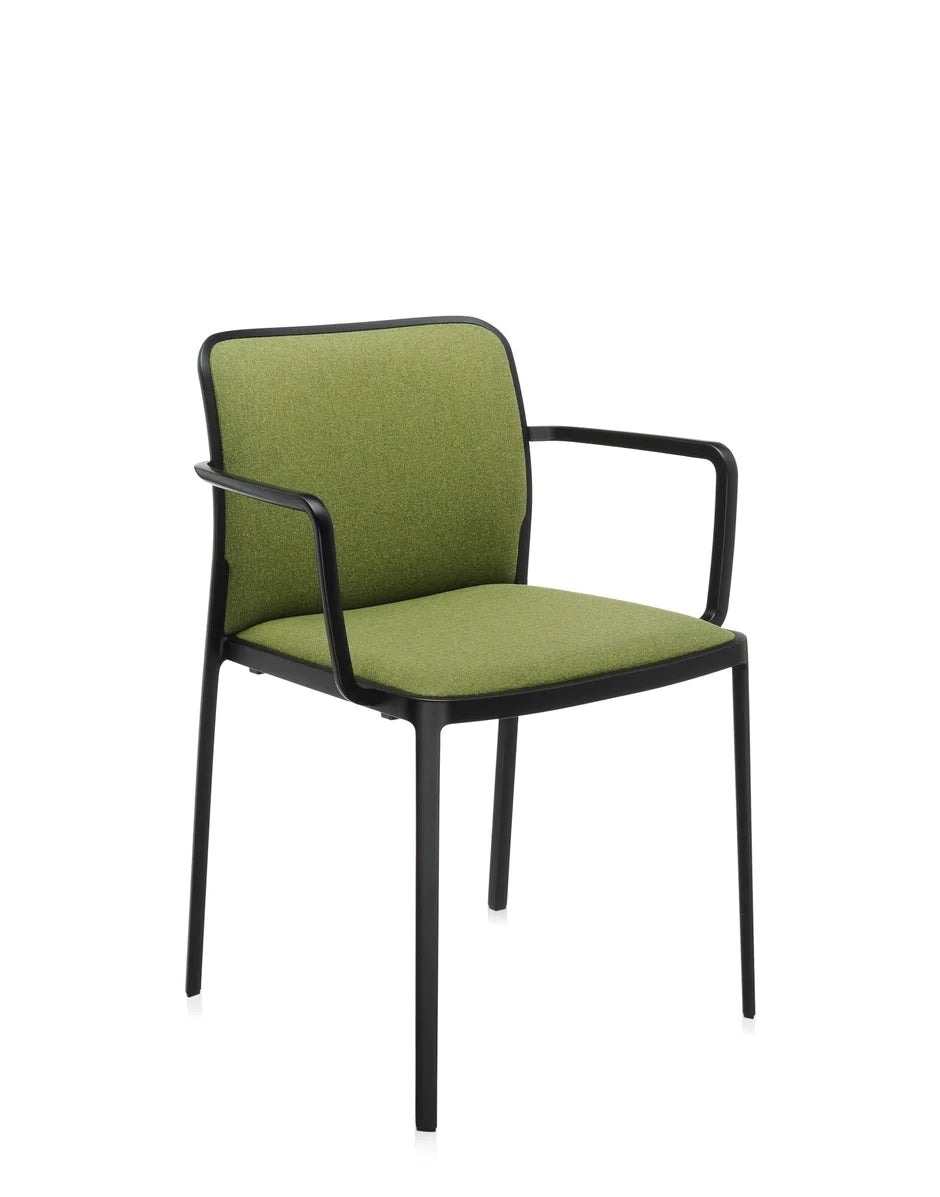 Fauteuil Kartell Audrey Soft, noir / vert