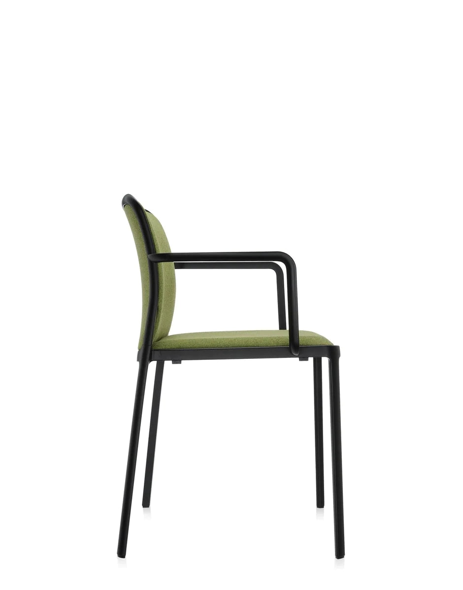 Kartell Audrey Soft Armchair, Black/Green