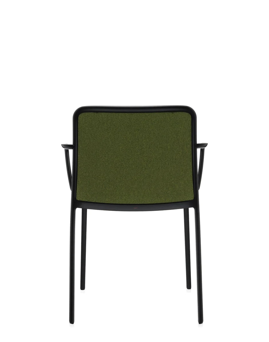 Kartell audrey pehmeä nojatuoli, musta/vihreä