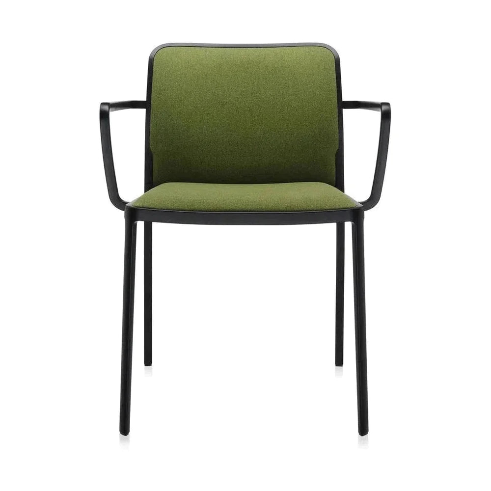 Kartell audrey pehmeä nojatuoli, musta/vihreä