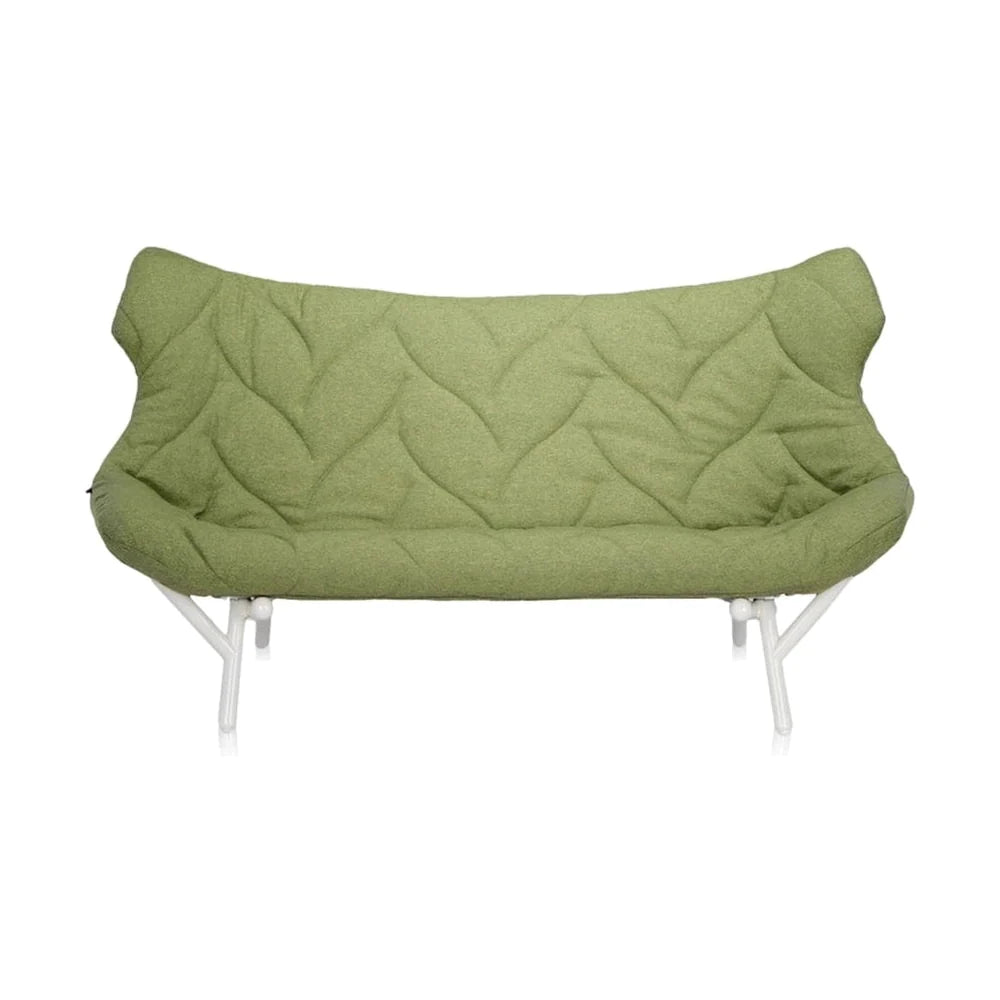 Kartell follage sofá trevira, blanco/verde