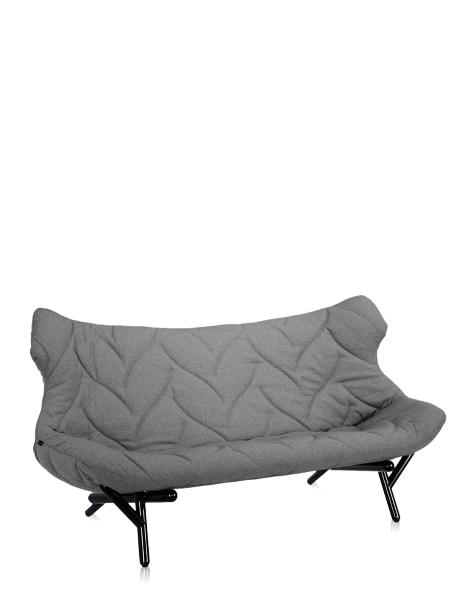 Kartell Laubsofa Trevira, schwarz/grau