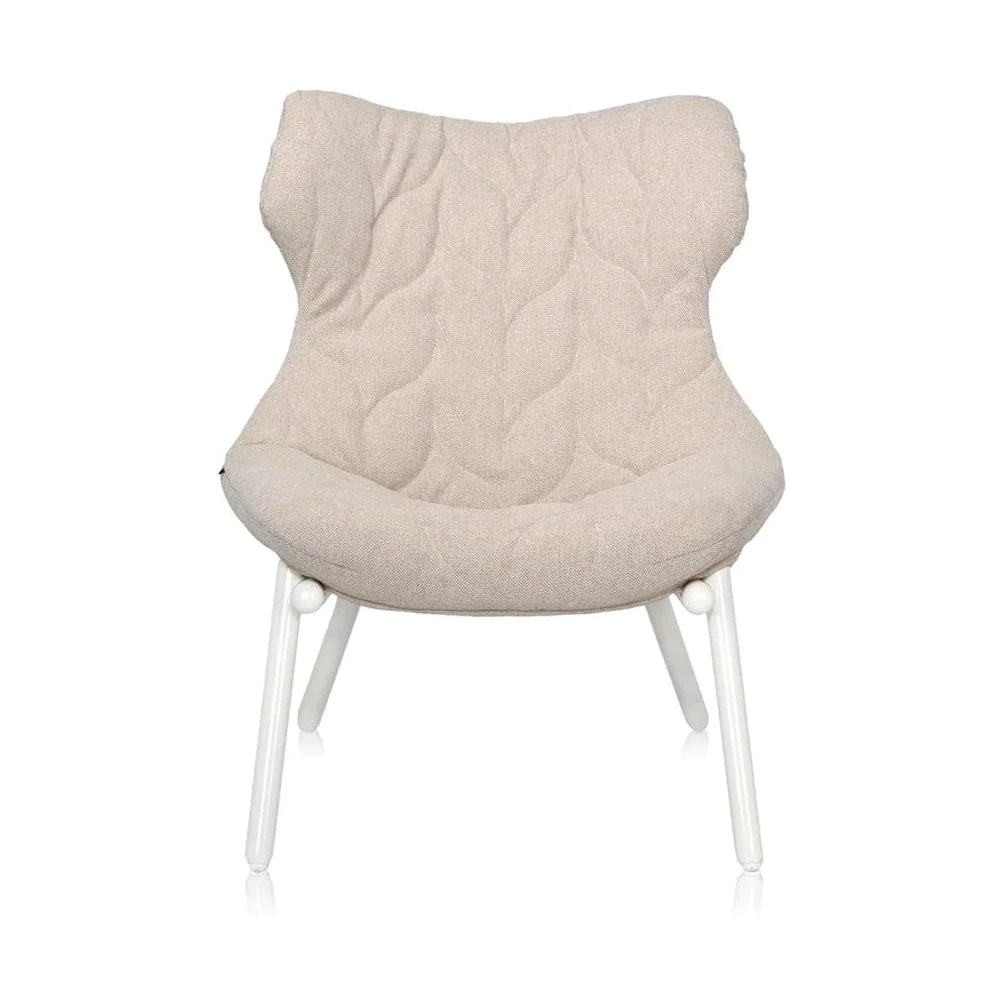 Kartell løv lænestol Trevira, hvid/beige