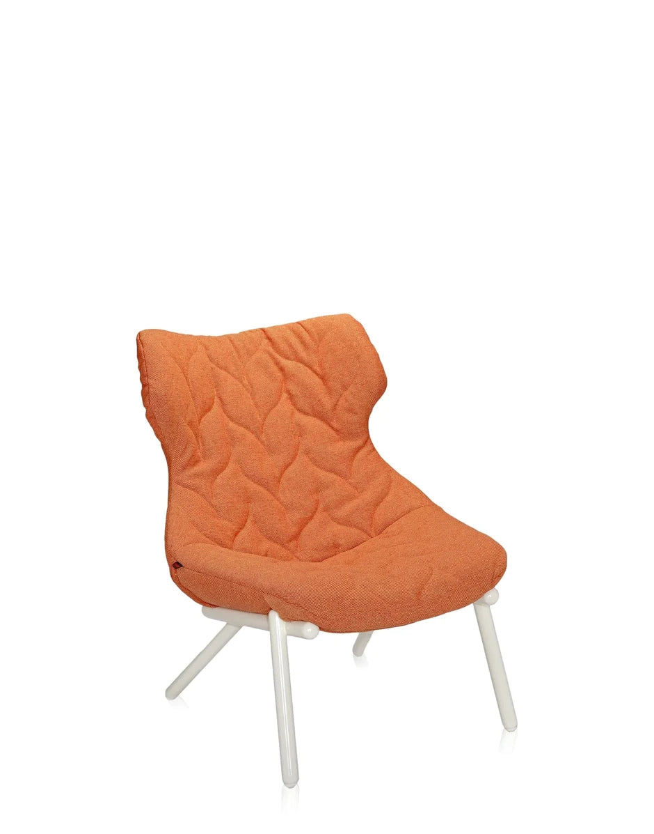 Kartell Follage Sillón Trevira, blanco/naranja