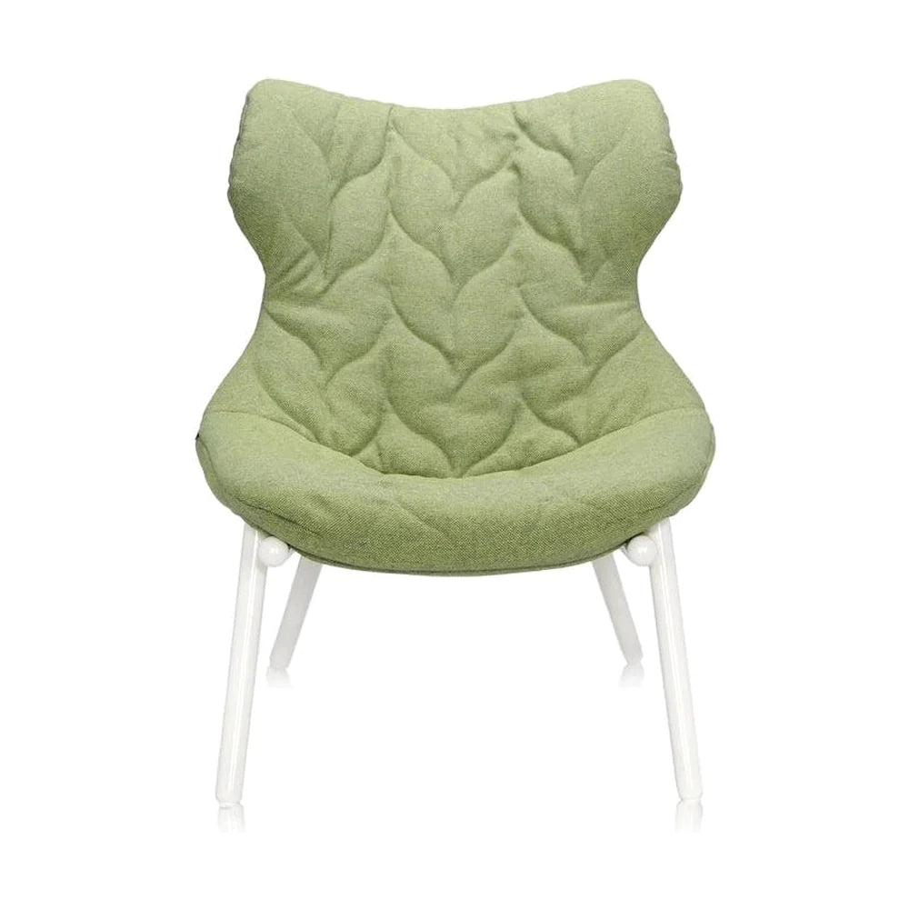 Kartell gebladerte fauteuil Trevira, wit/groen