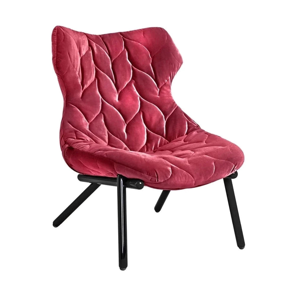 Velvet de fauteuil en feu de feuillage Kartell, rouge blanc / cardinal