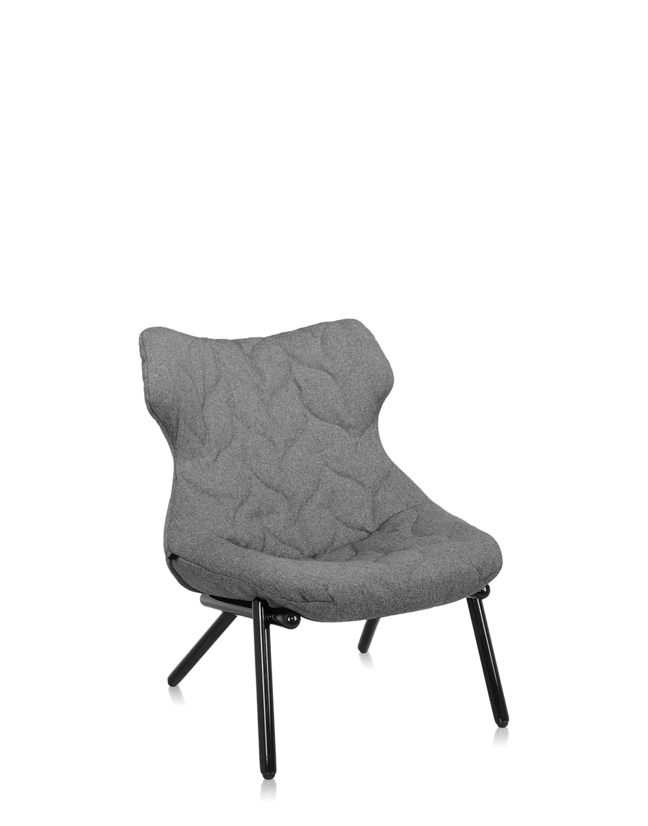 Trevira de fauteuil de feuillage Kartell, noir / gris