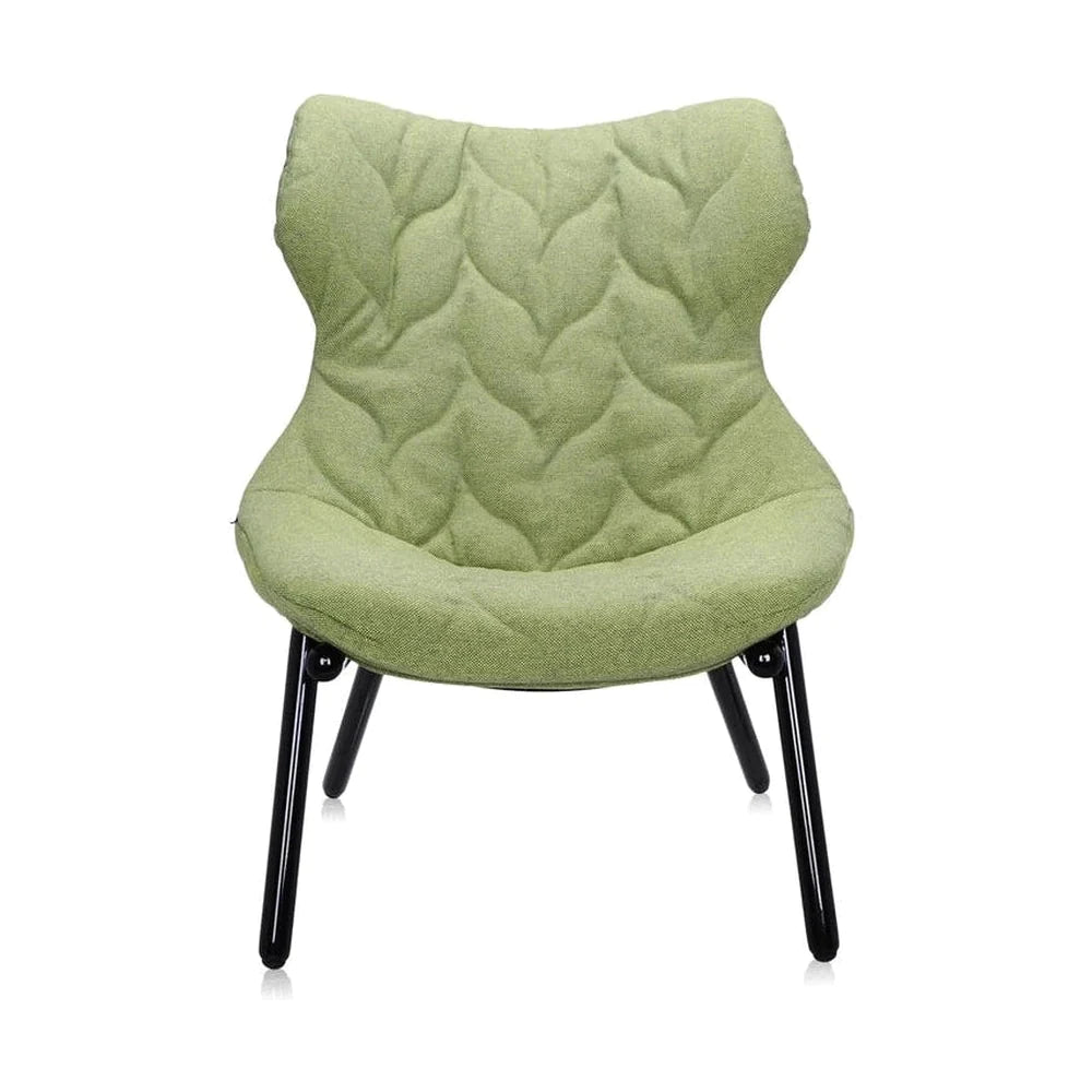 Kartell gebladerte fauteuil Trevira, zwart/groen