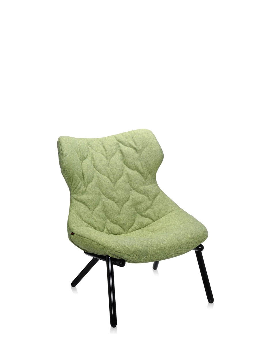 Kartell gebladerte fauteuil Trevira, zwart/groen