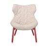 Kartell gebladerte fauteuil Trevira, rood/beige