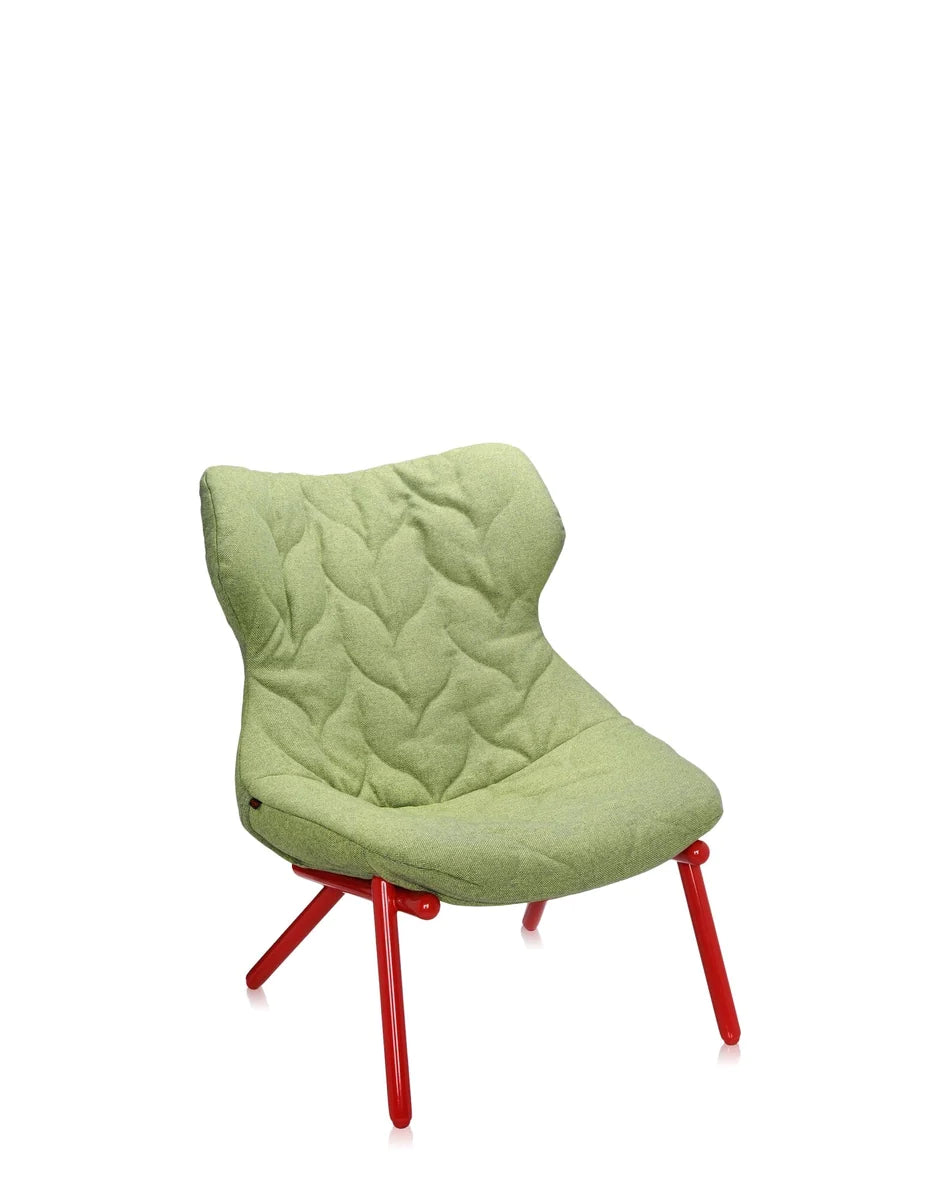 Trevira de fauteuil de feuillage Kartell, rouge / vert