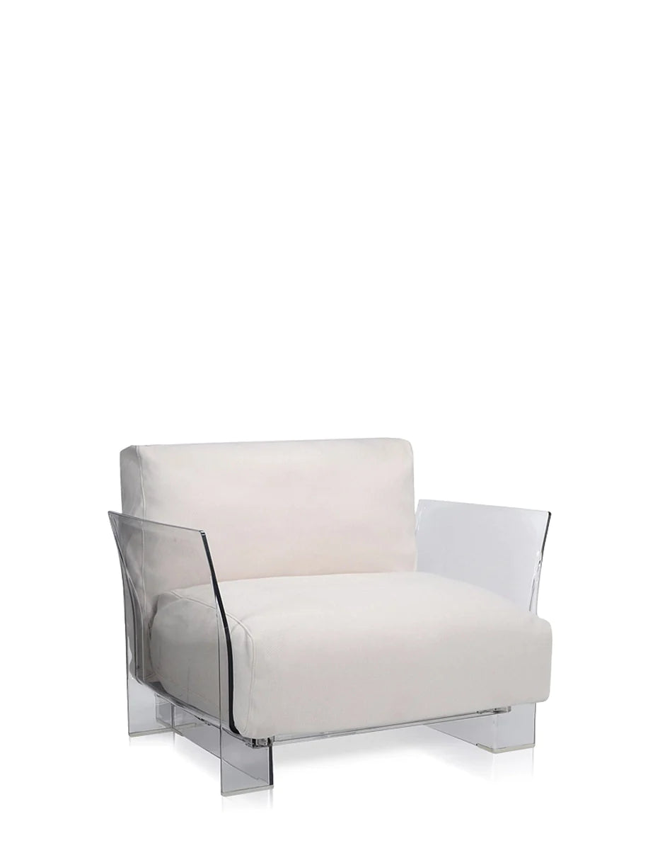 Kartell pop buiten fauteuil sunbrella, wit