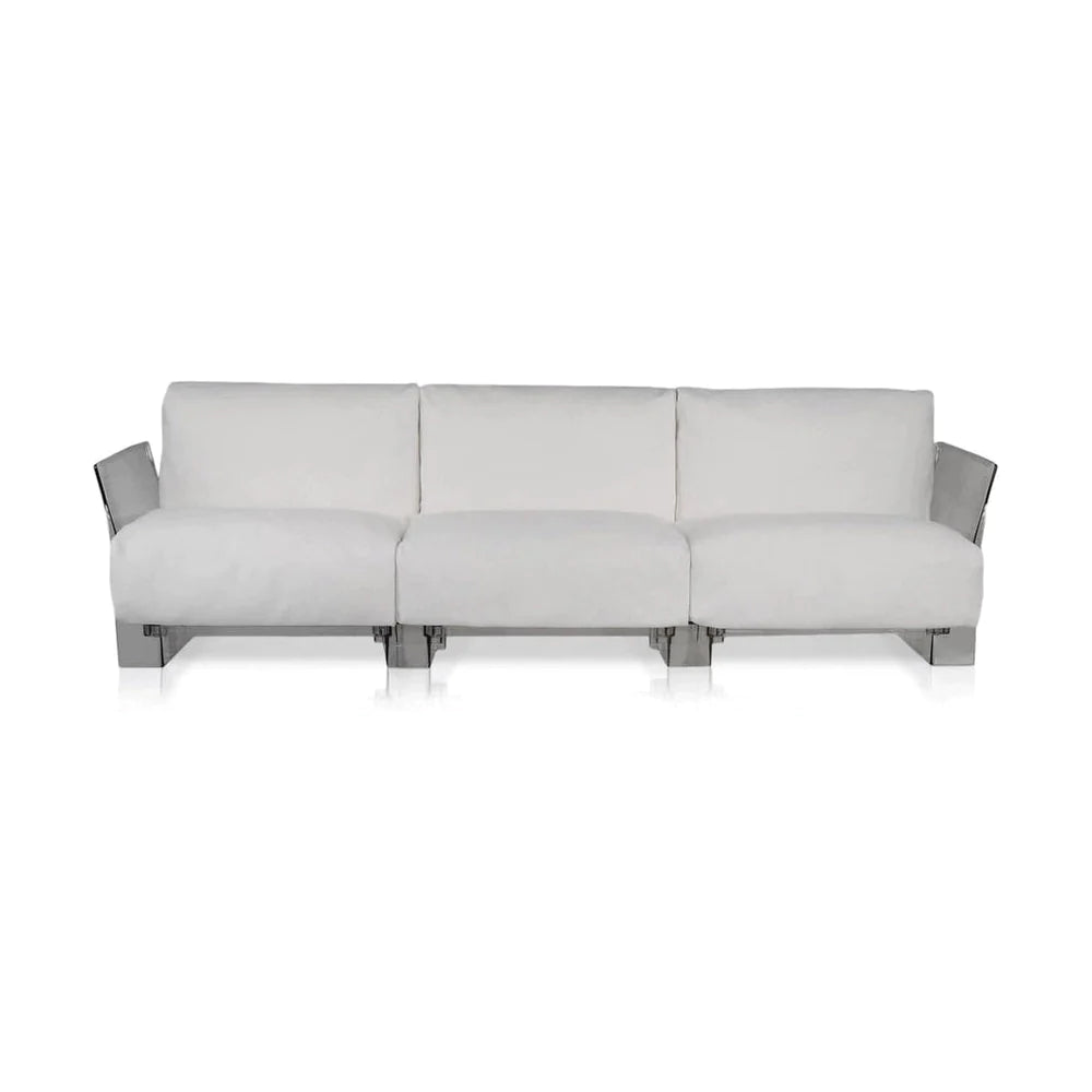 Kartell Pop Pop Outdoor 3 Seater divano ikon, bianco