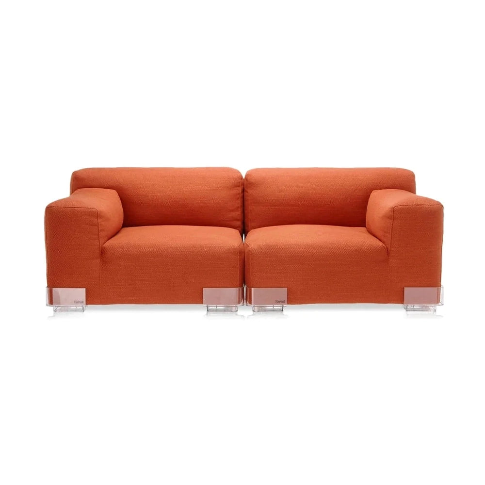 Kartell Plastics Duo 2 sæder sofa dx bomuld, orange