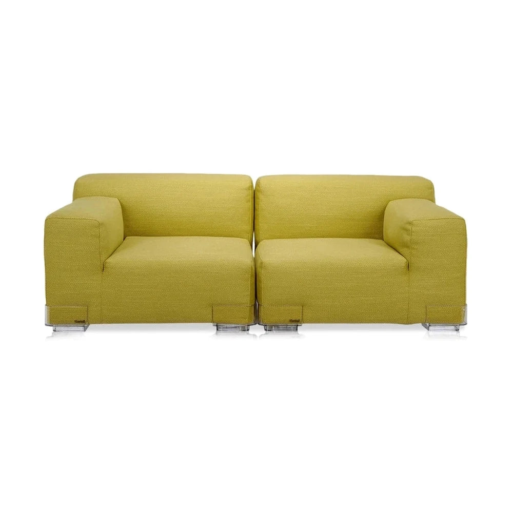 Kartell Plastics Duo 2 Seater Sofa Dx Cotton, Green