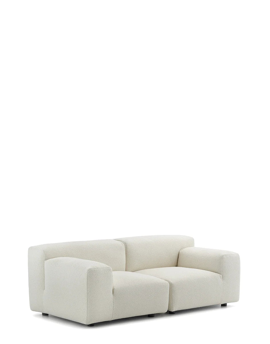 Kartell Plastics Duo 2 Sitzer -Sofa DX Orsetto, Weiß