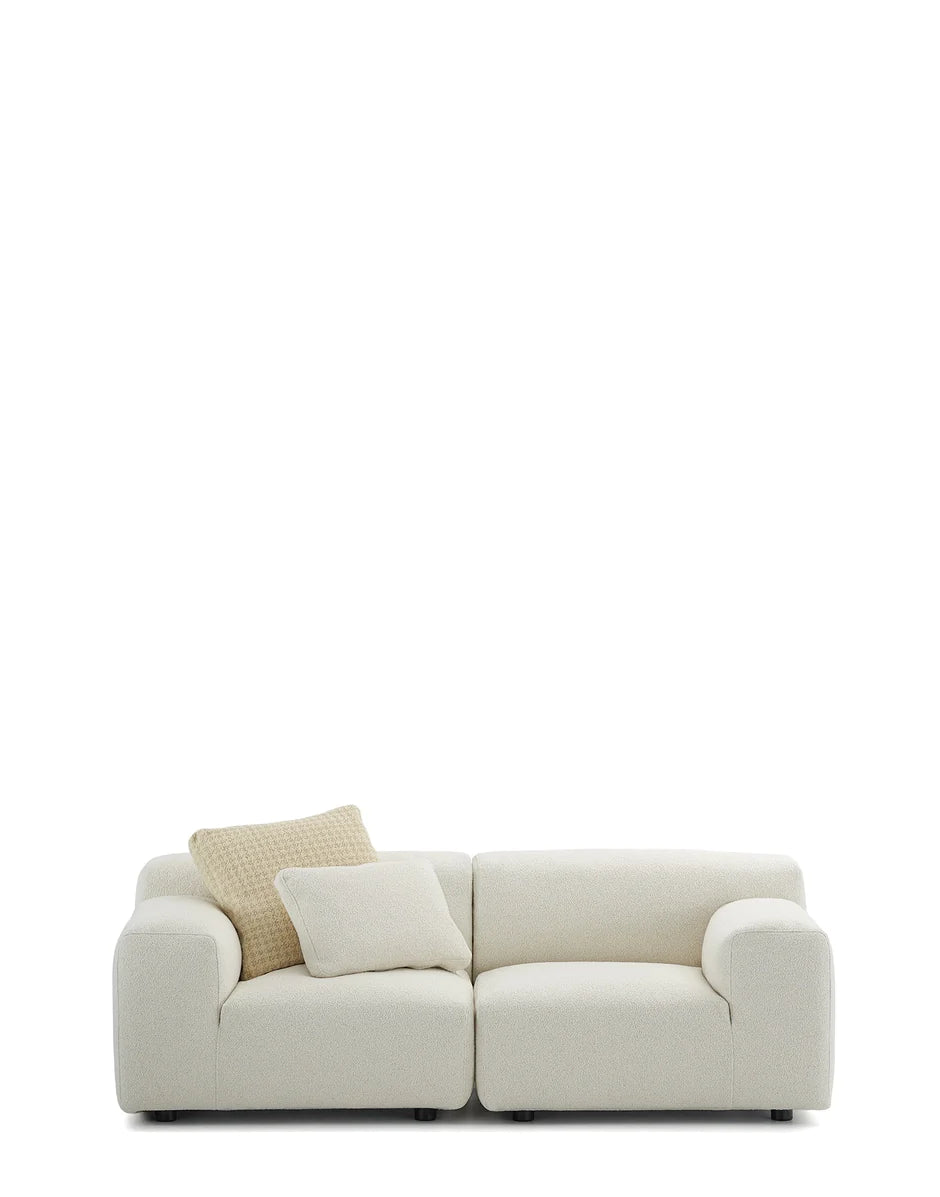 KARTELL PLASTICS DUO 2 STAITER SOFA DX ORSETTO，白色