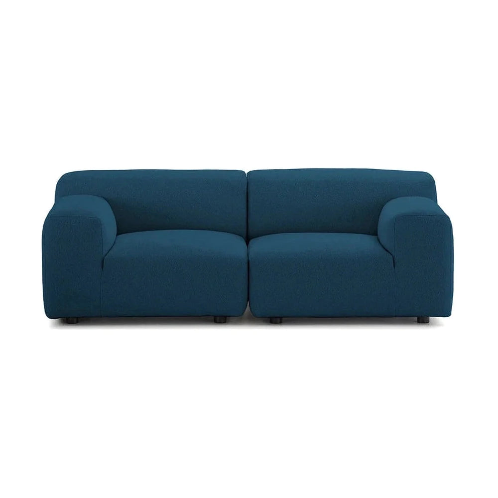 Kartell Plastics Duo 2 -sits soffa dx orsetto, blå