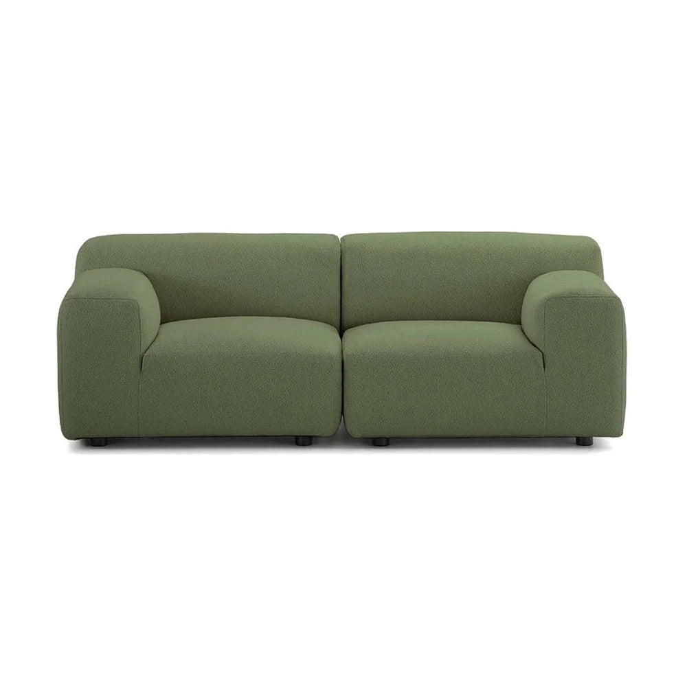 Kartell Plastics Duo 2 -sits soffa sx orsetto, grön
