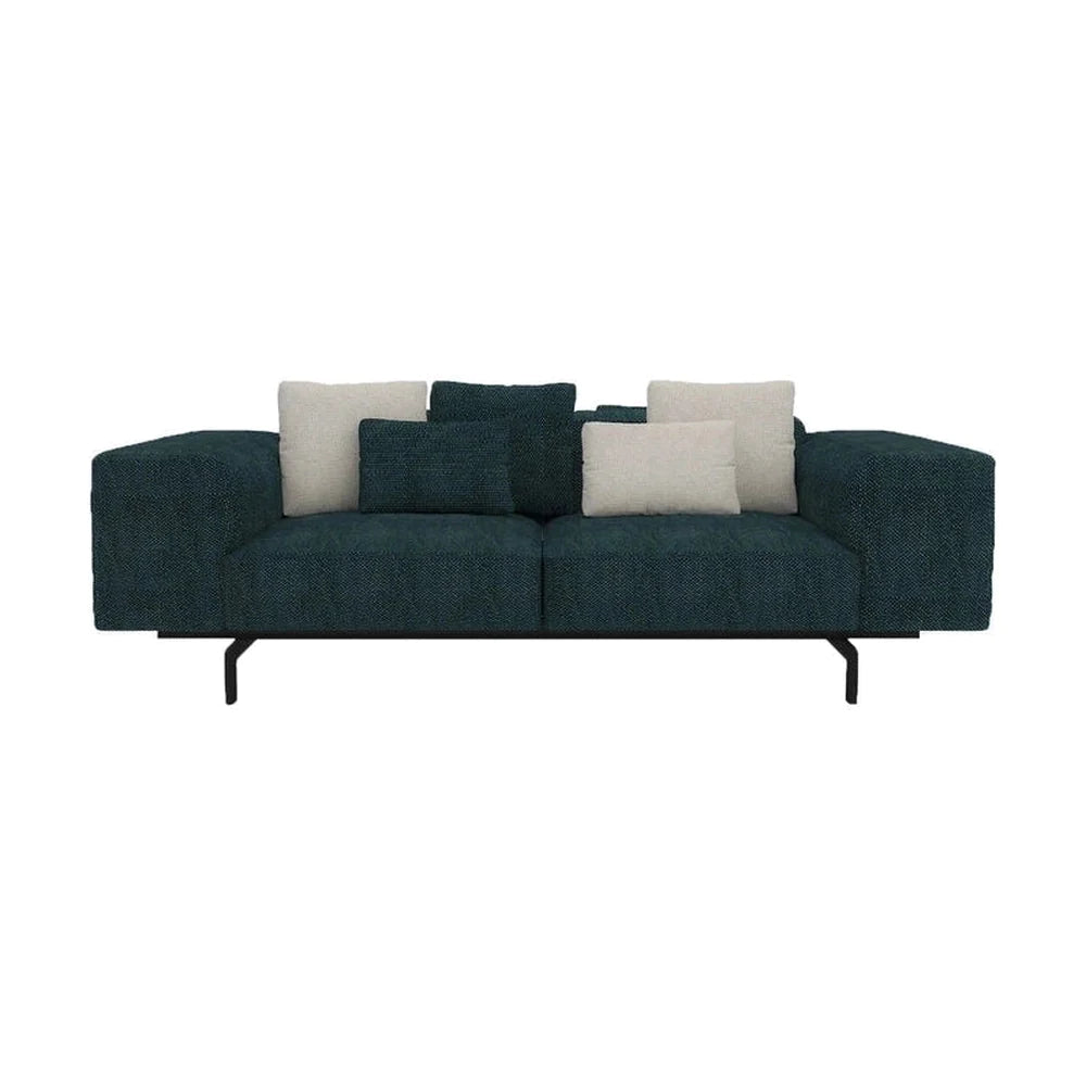 Kartell Largo 2 Seater Sofa Gubbio，绿色