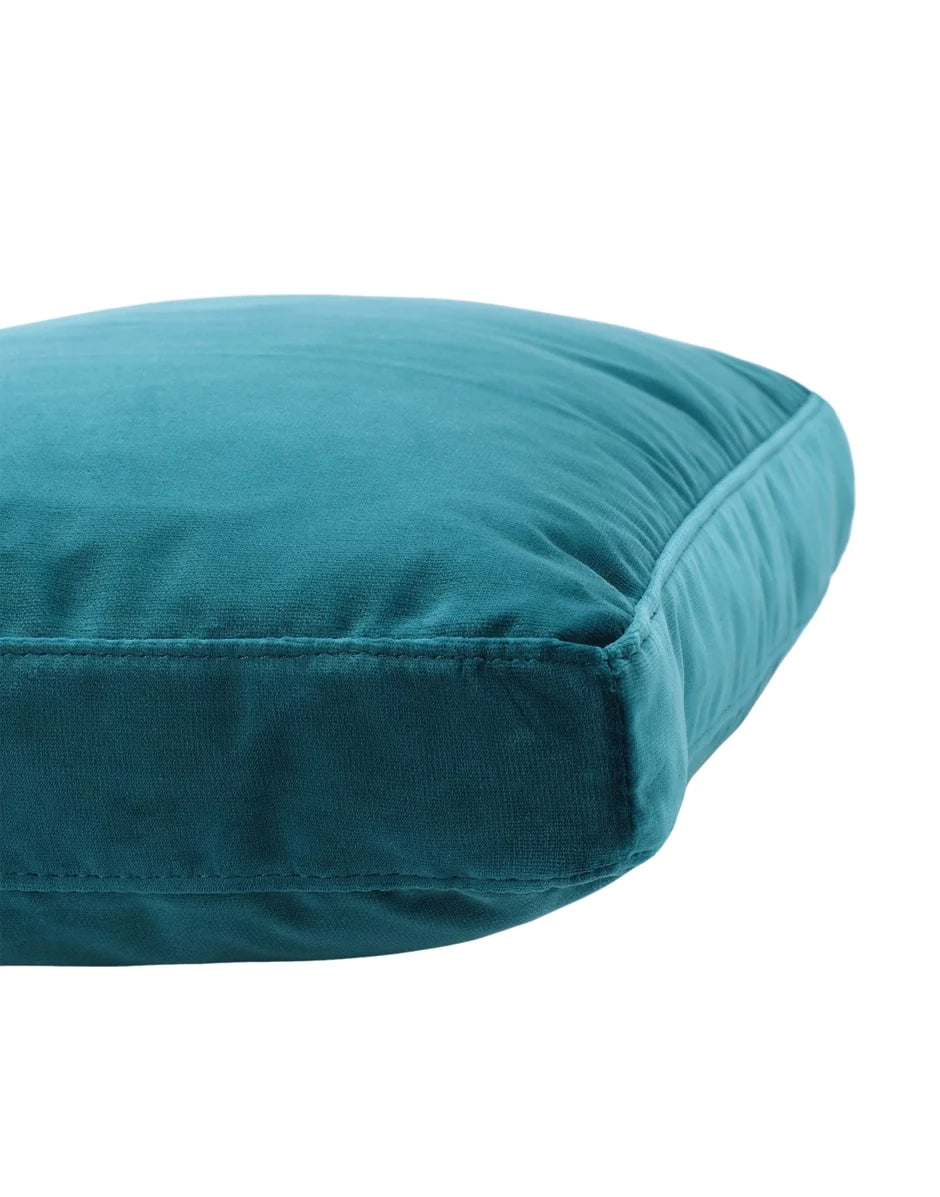 Kartell Cushion Velvet 35x48 Cm, Teal Blue