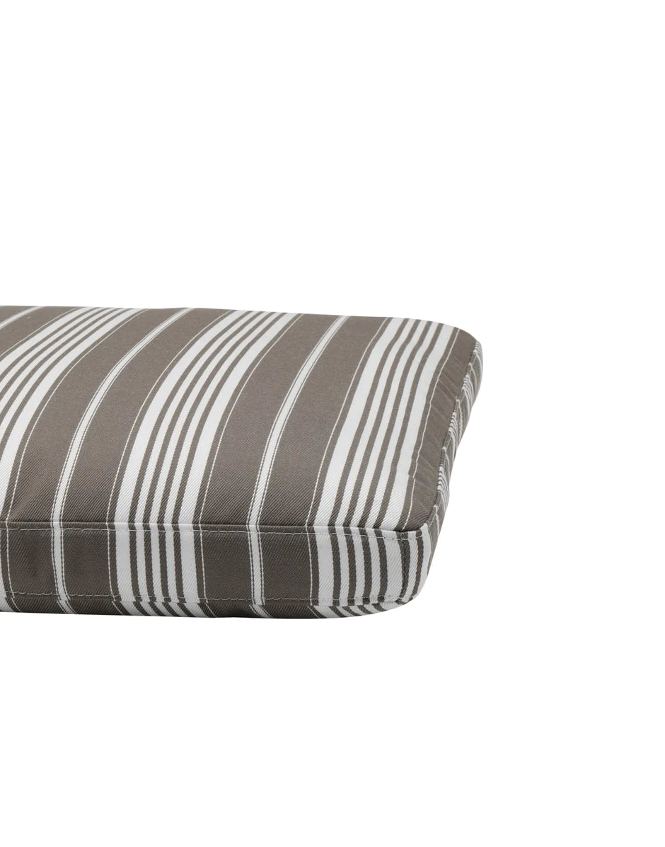 Rayures de coussin kartell 48x48 cm, taupe