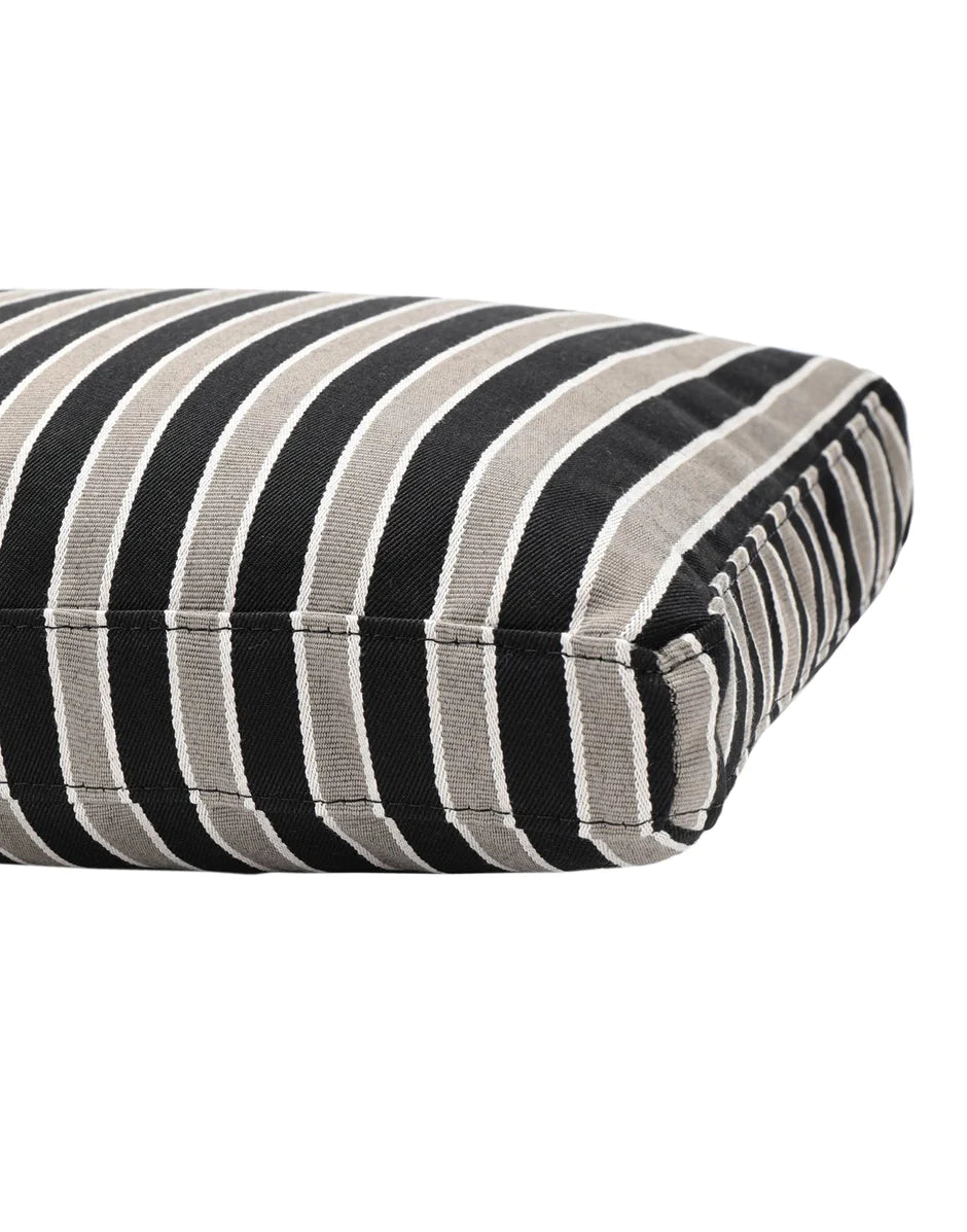 Kartell Cushion Stripes 48x35 cm, taupe/svart