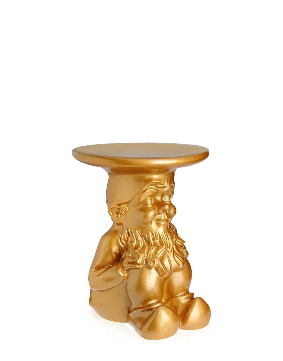 Tavolo laterale di Kartell Napoleone, oro