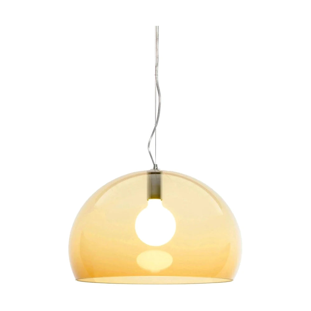 Kartell fl/y suspensielamp, barnsteen