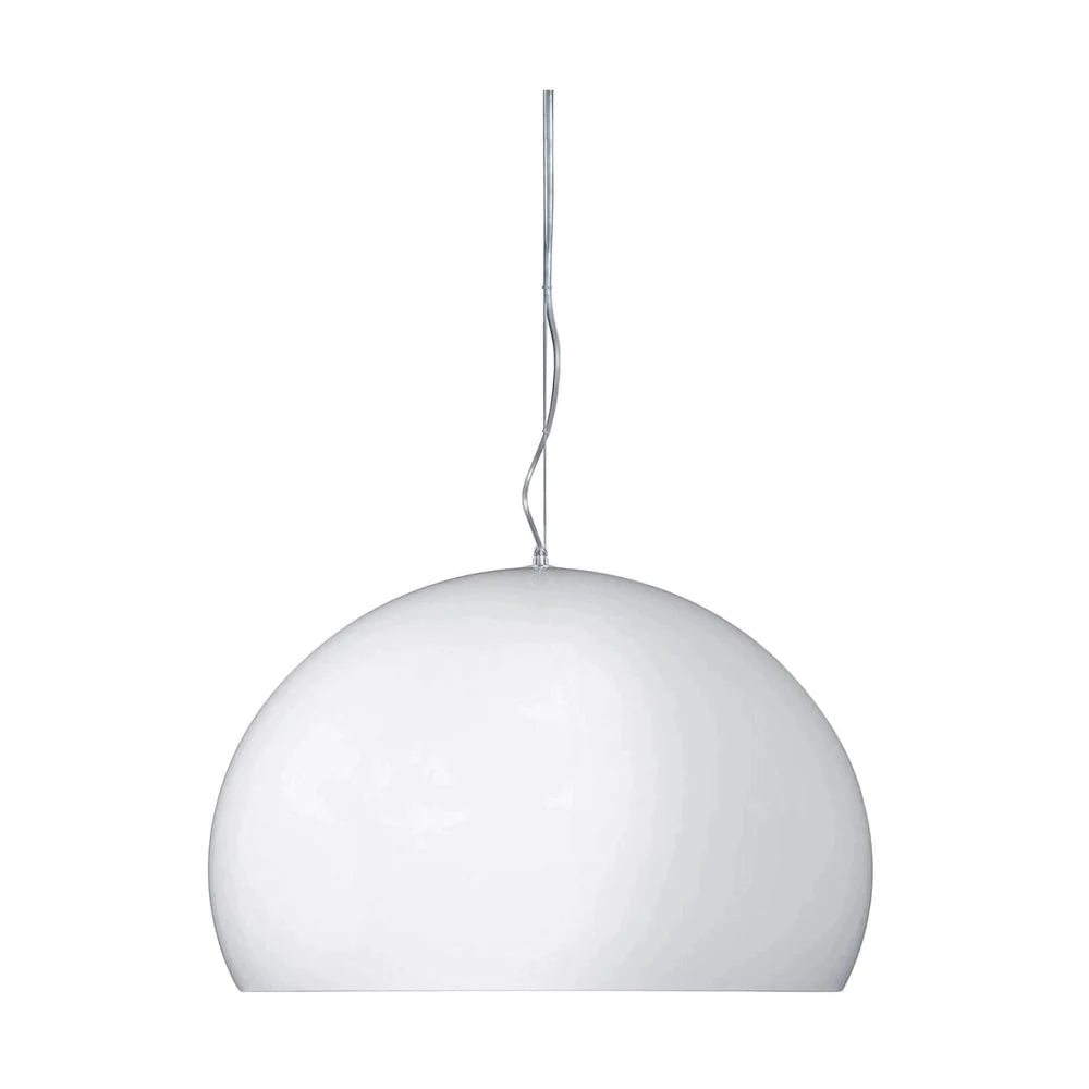 Kartell FL/Y Suspensionslampe Big, glänzend weiß