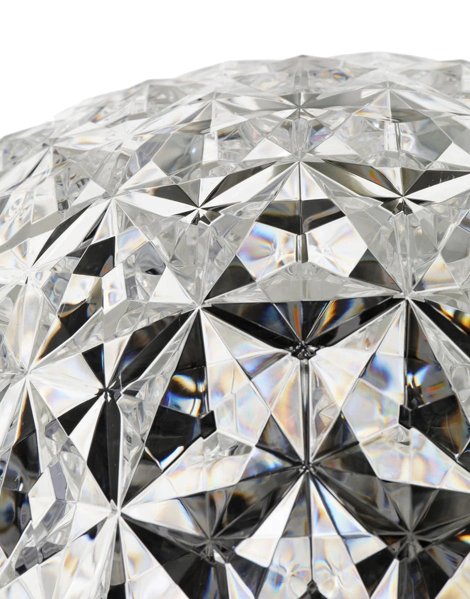 Kartell Planet -lattiavalaisin 130 cm, kristalli
