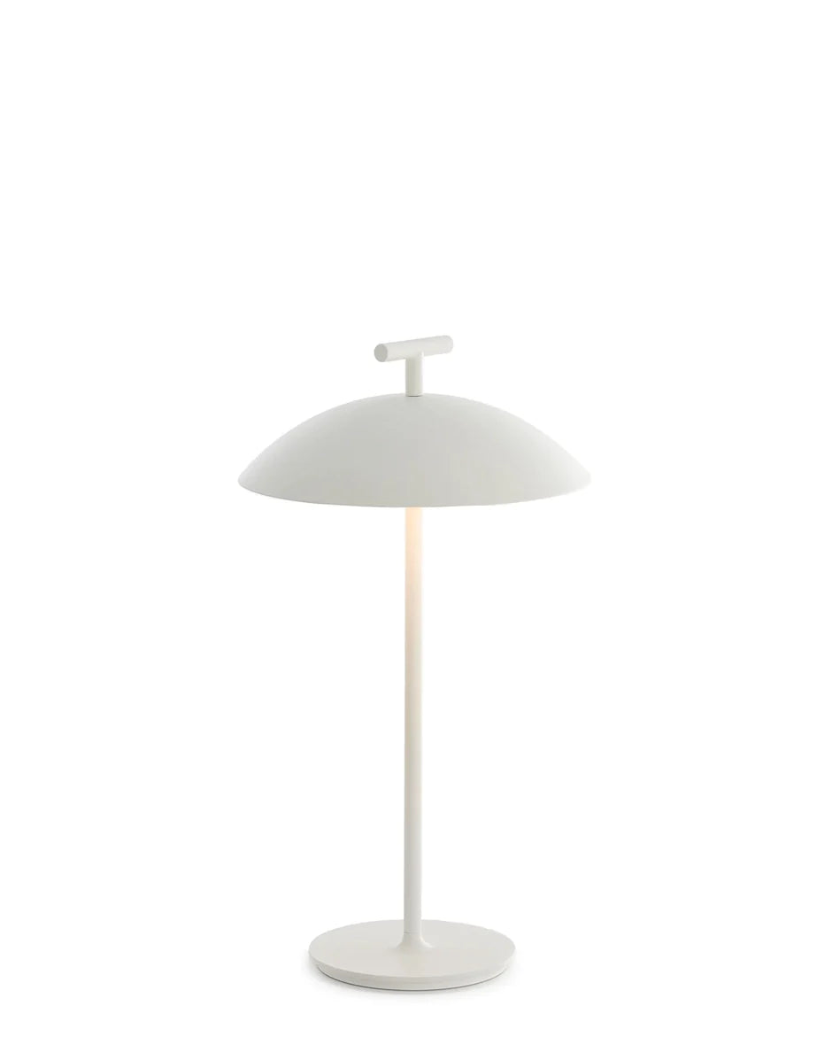 Kartell Mini Geen Una lámpara de mesa portátil, blanco