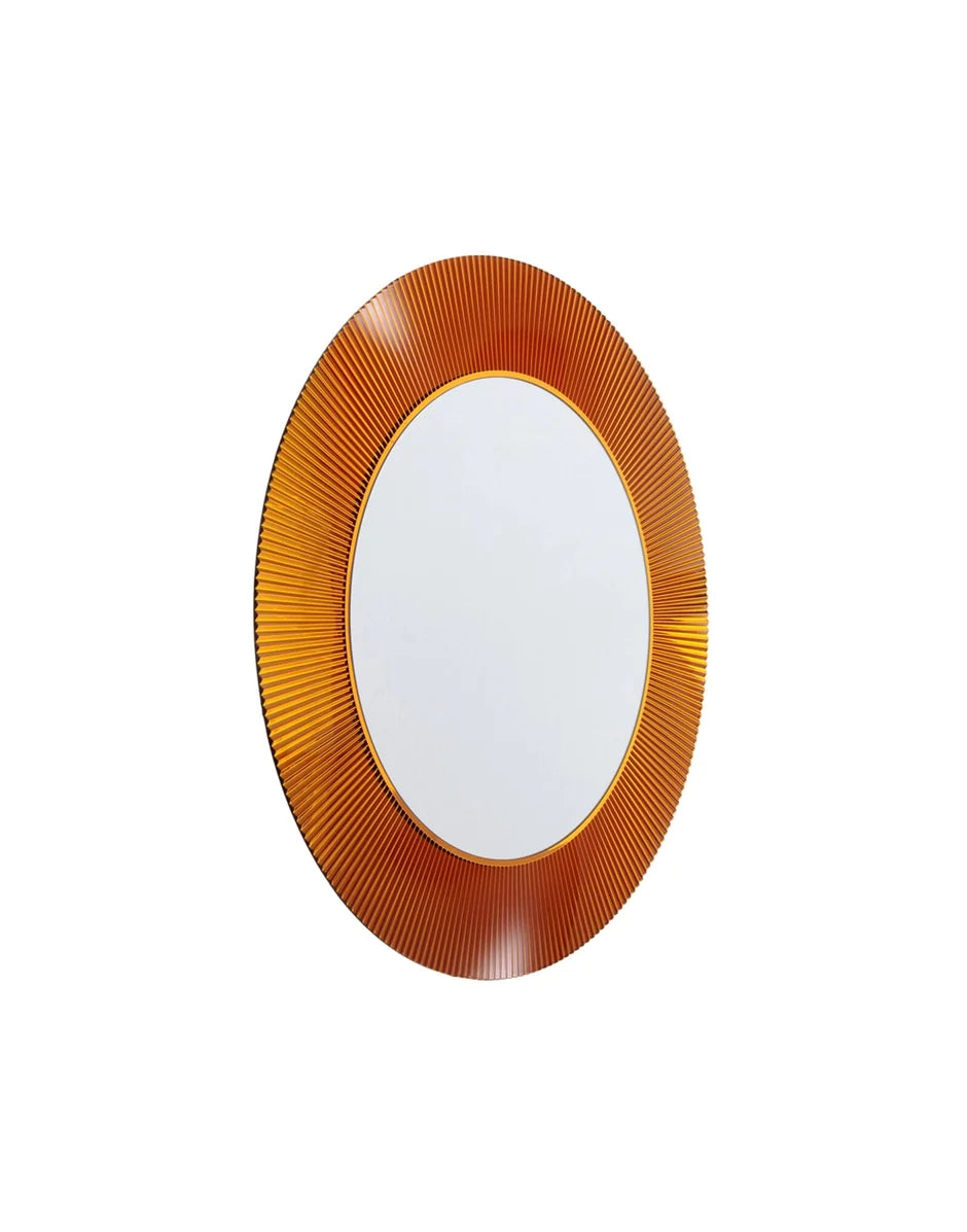 Kartell All Saints Mirror With Lighting, Amber