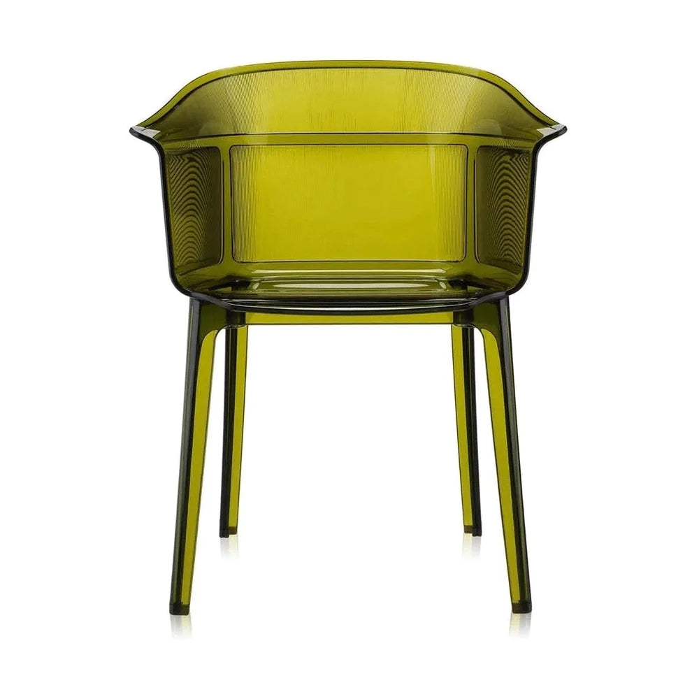 Fauteuil kartell papyrus, vert olive