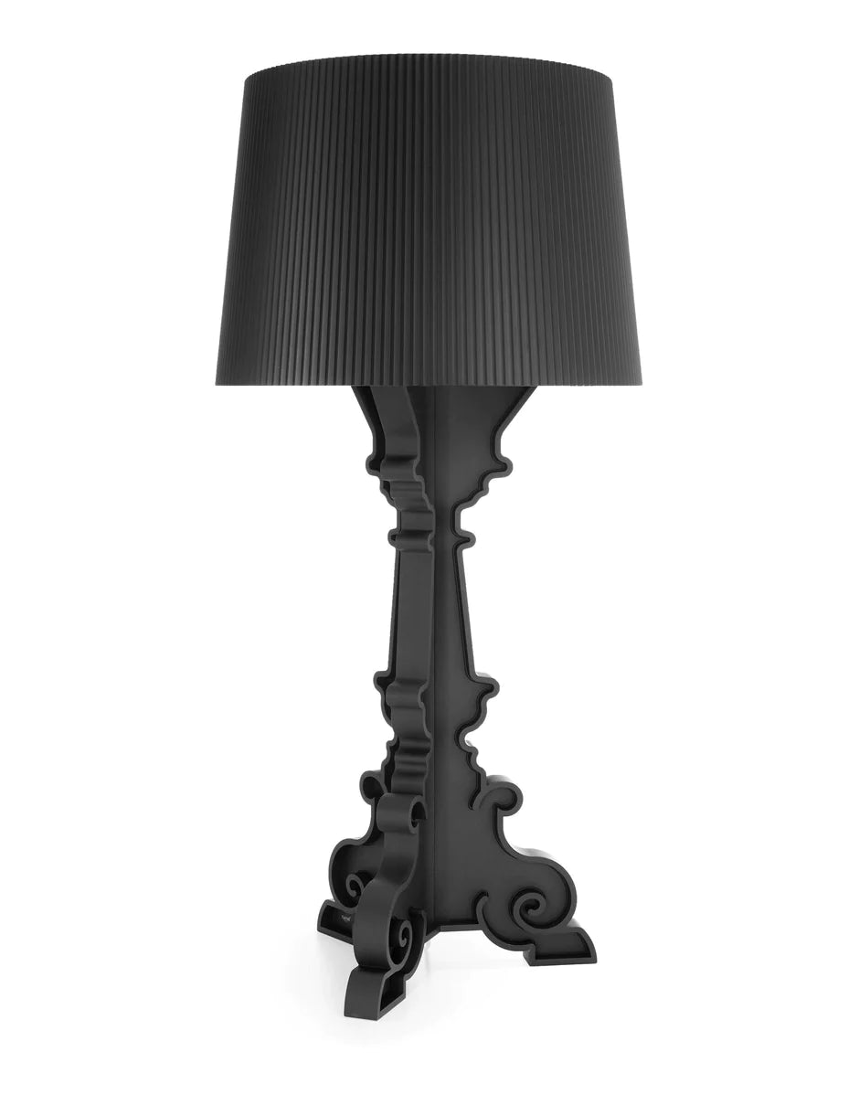 Kartellbourgie -Tischlampe mit Schwarz