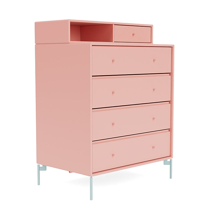 Montana Keep Chest Of Drawers With Legs, Ruby/Flint