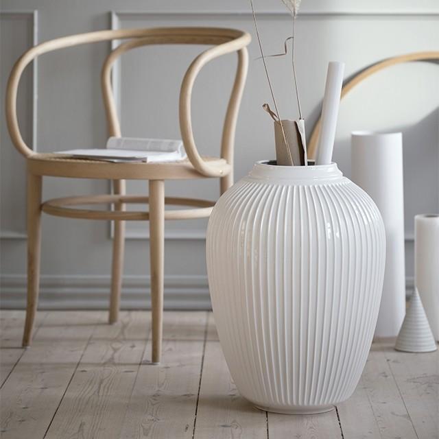 Vaso da pavimento di Kähler Hammershøi, Ø 36 cm bianco