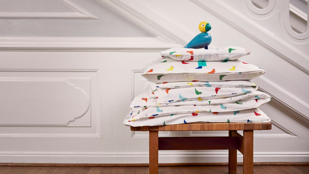 Kay Bojesen Bed linned Songbird junior 100x140 cm, multi