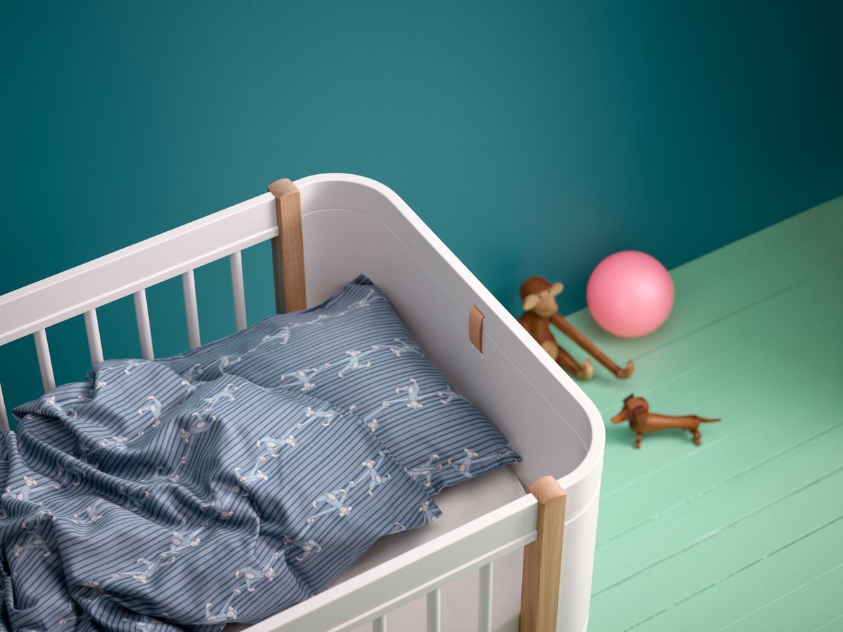 Kay Bojesen Bed linnen aap baby 70x100 cm, blauw