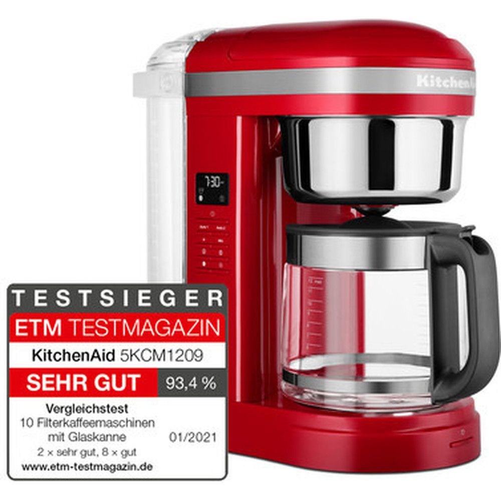Kjøkkenhjelp 5 KCM1209 Filter Kaffemaskin 1,7 L, Empire Red