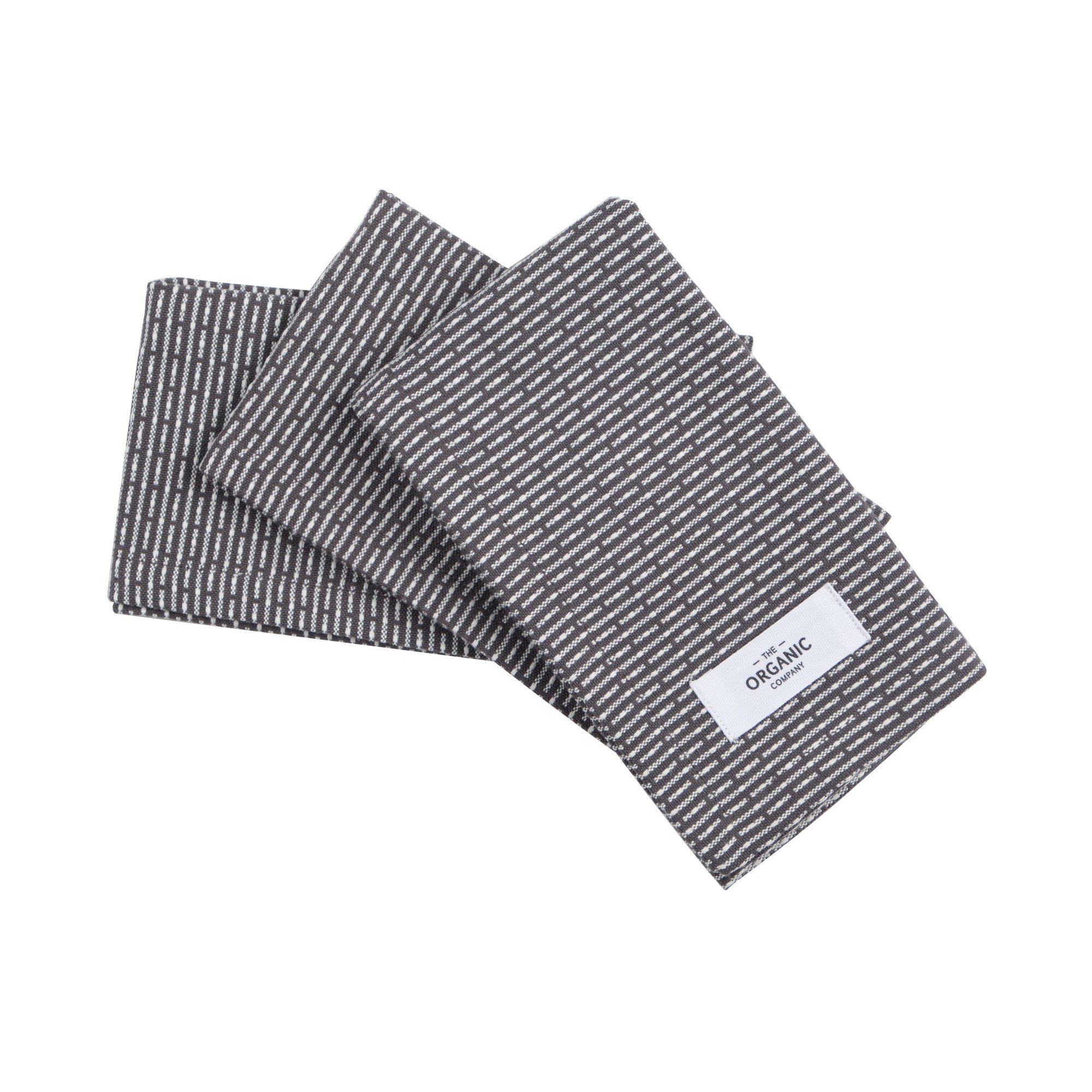 The Organic Company Kitchen Cloths 3 Pcs., Evening Grey