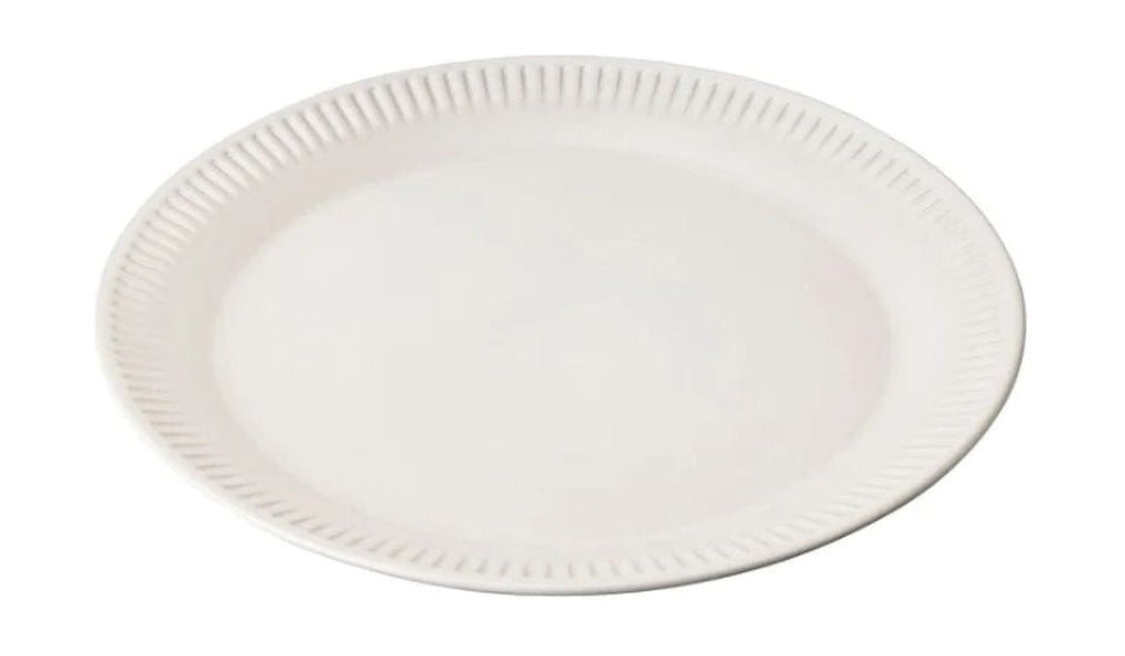 Knabstrup keramik plate ø 22 cm, hvit