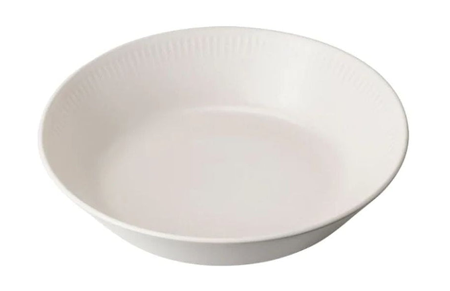 Knabstrup keramik piastra profonda Ø 18 cm, bianco