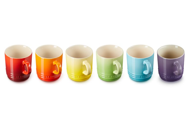 Le Creuset Set von 6 Tassen 200 ml Regenbogen