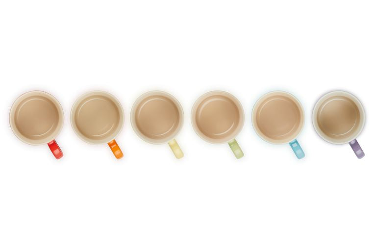 Le Creuset Set von 6 Tassen 200 ml Regenbogen