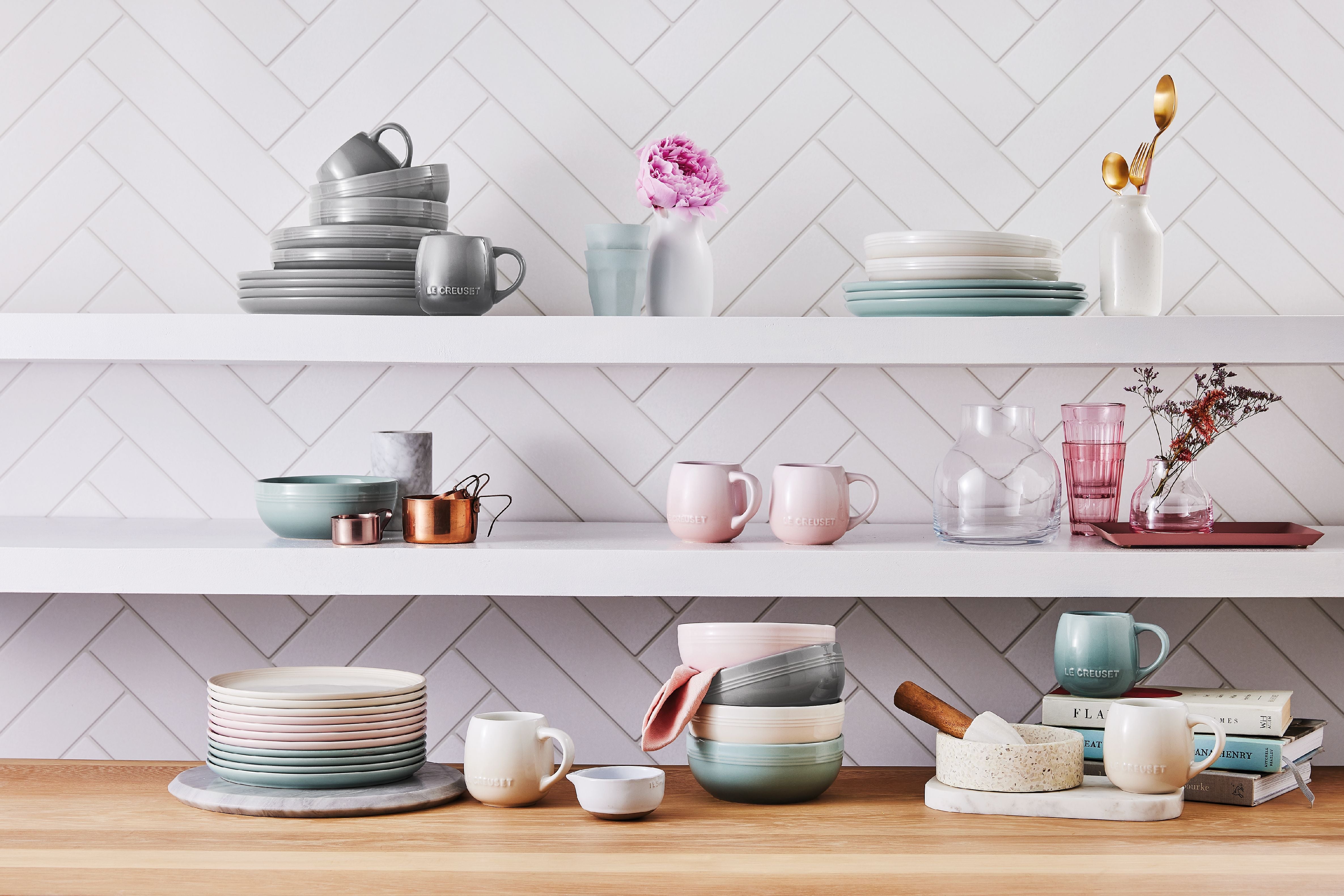 Le Creuset Coupégraan kom, shell roze