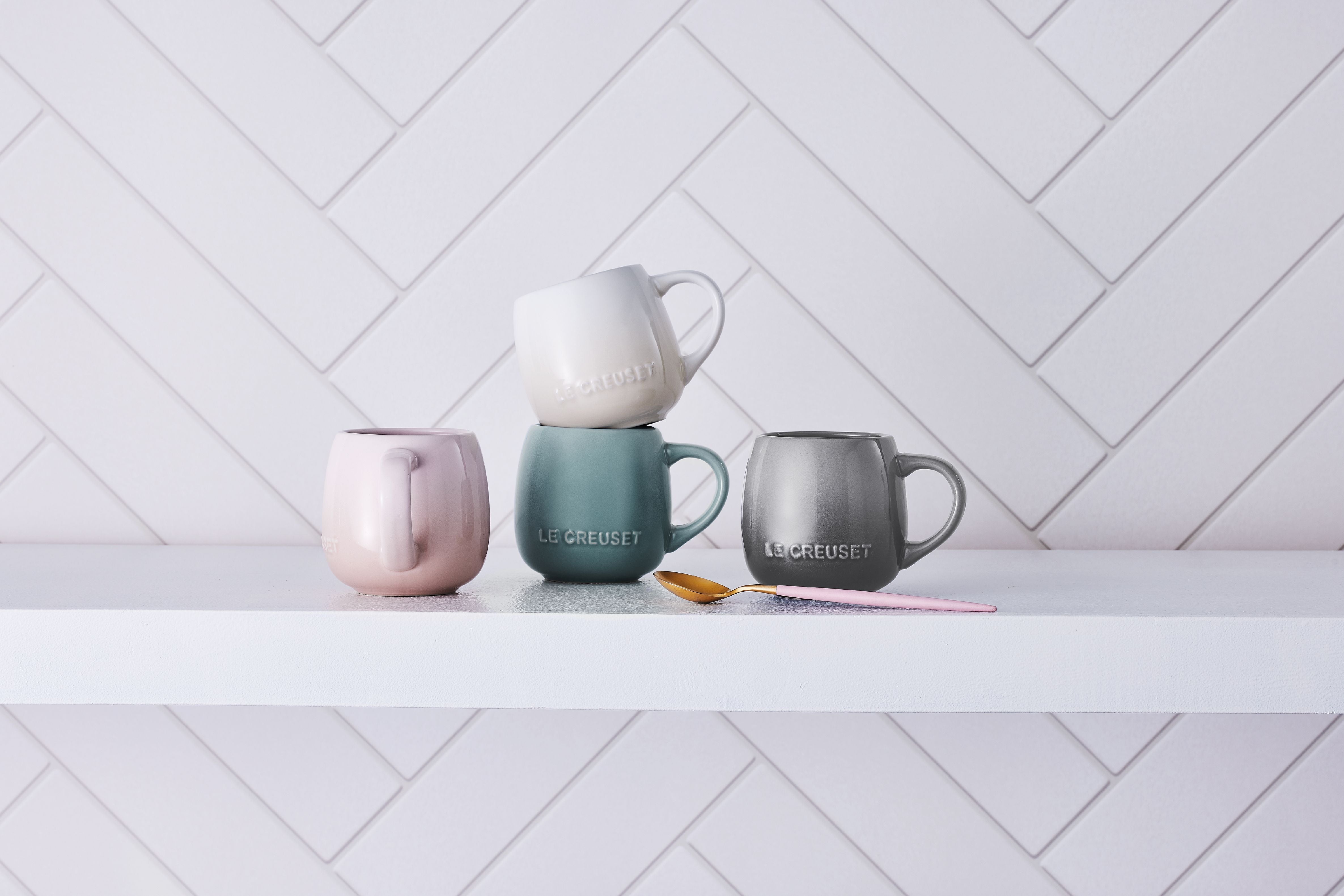 Le Creuset Coupe Mug, Shell Pink