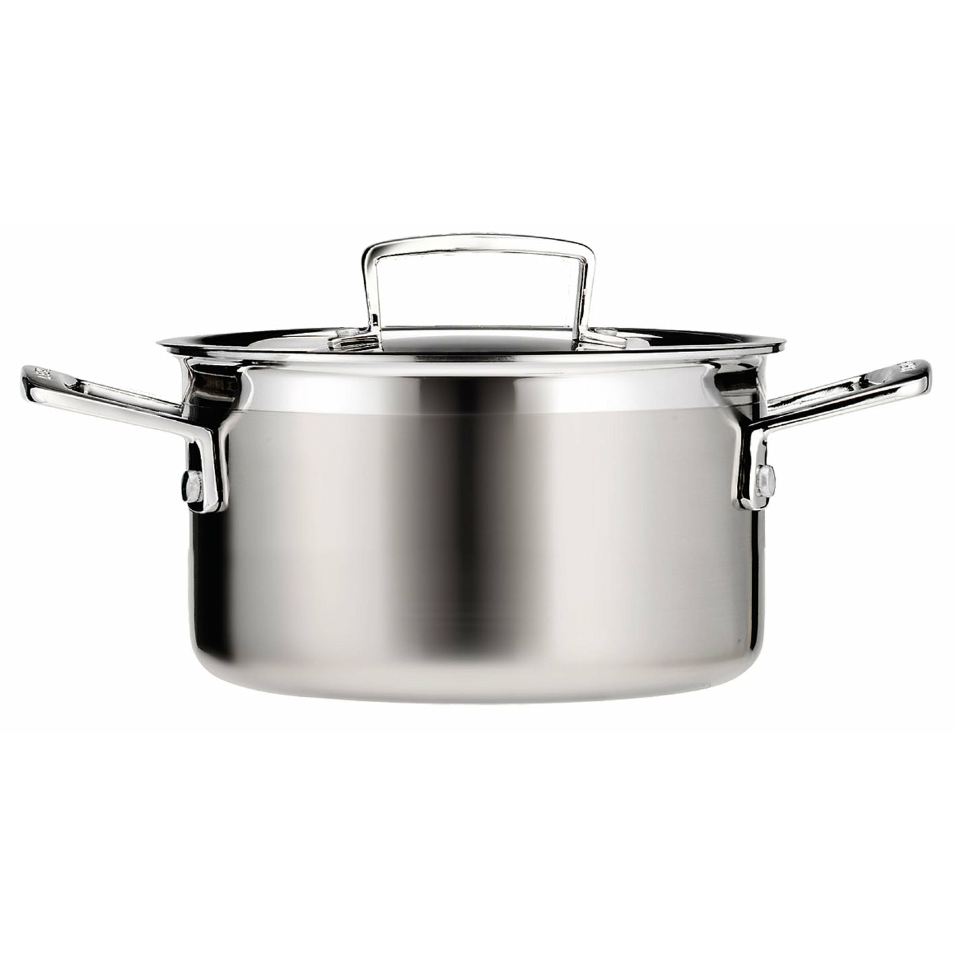 Le Creuset 3 Casseruole profonda in acciaio inossidabile a ply 2,3 L, 18 cm